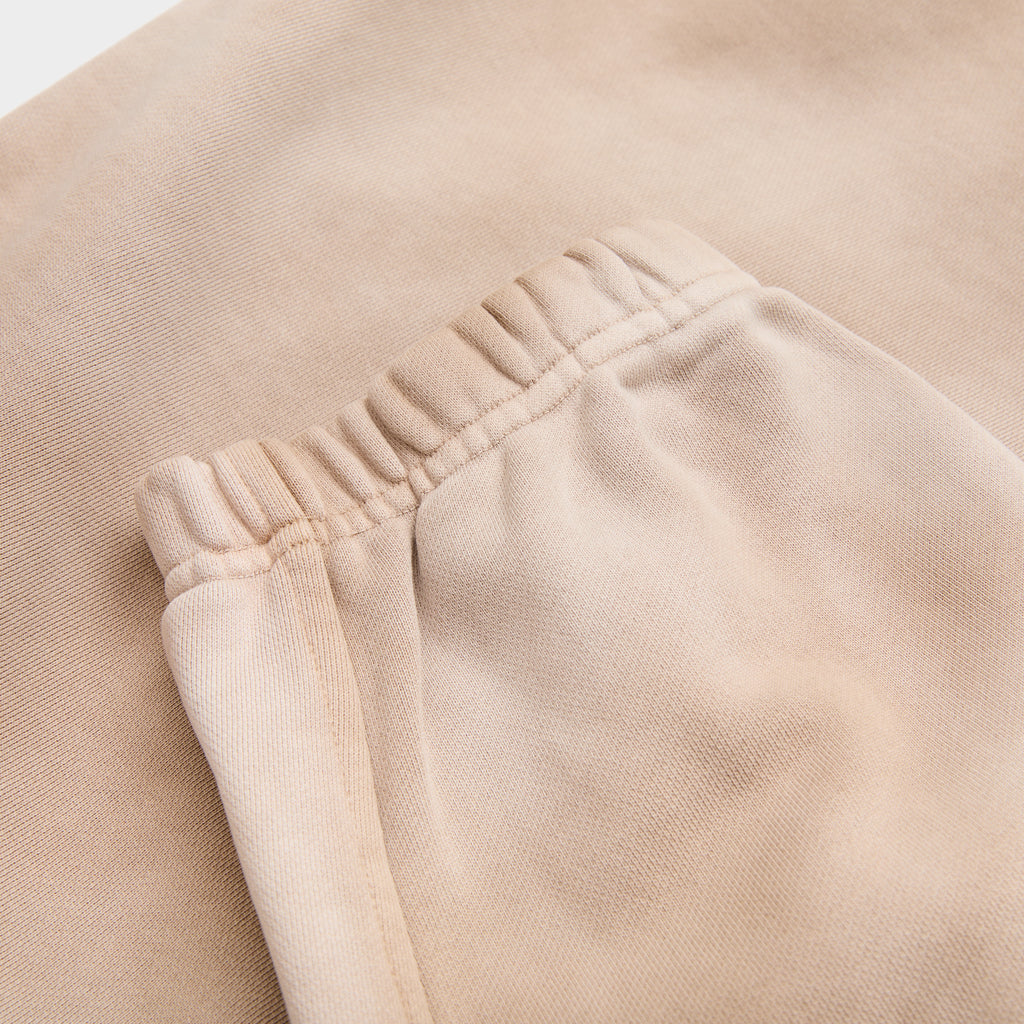 Vintage mineral enzyme wash beige cream sweatpants joggers sweats high quality cotton men’s luxury streetwear fashion style Damiano clothing