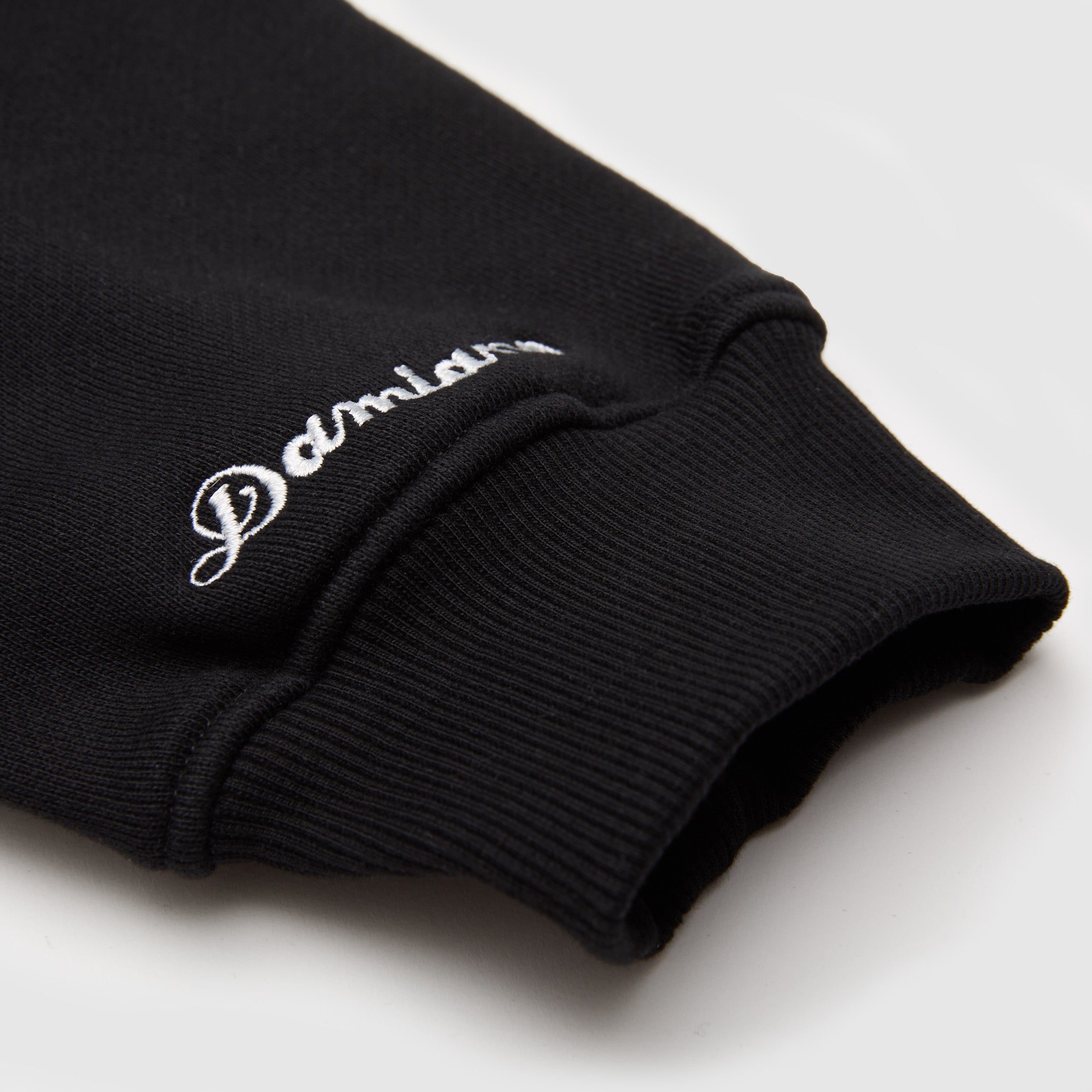 Black hoodie sweatshirt sweats high quality cotton luxury streetwear men’s style fashion Damiano clothing