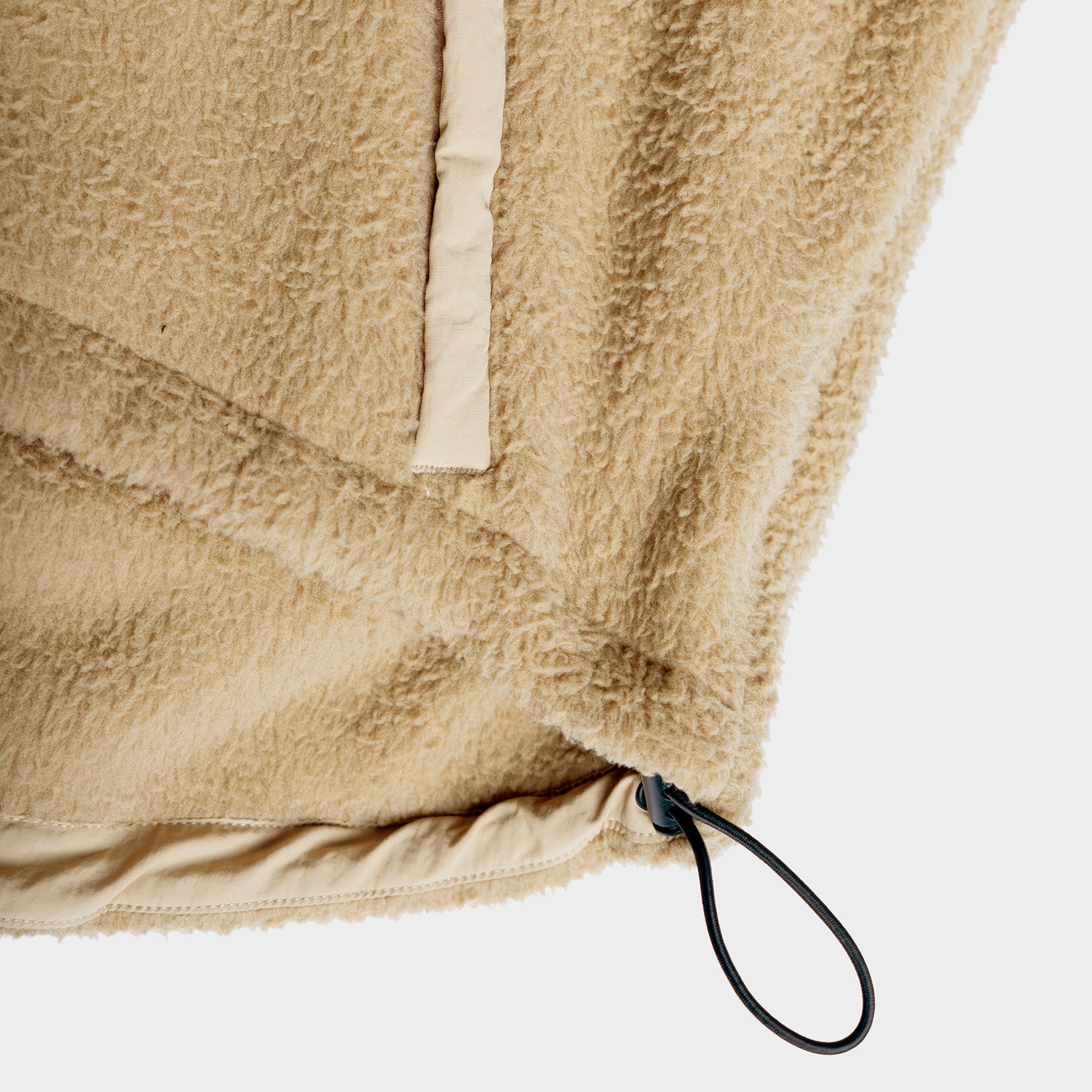 camel tan sherpa hooded jacket fleece damiano clothing streetwear hiking luxury high quality new york city nyc