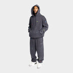 dark Gray hoodie sweatpants floral embroidery damiano clothing luxury streetwear high quality man model nike jordan