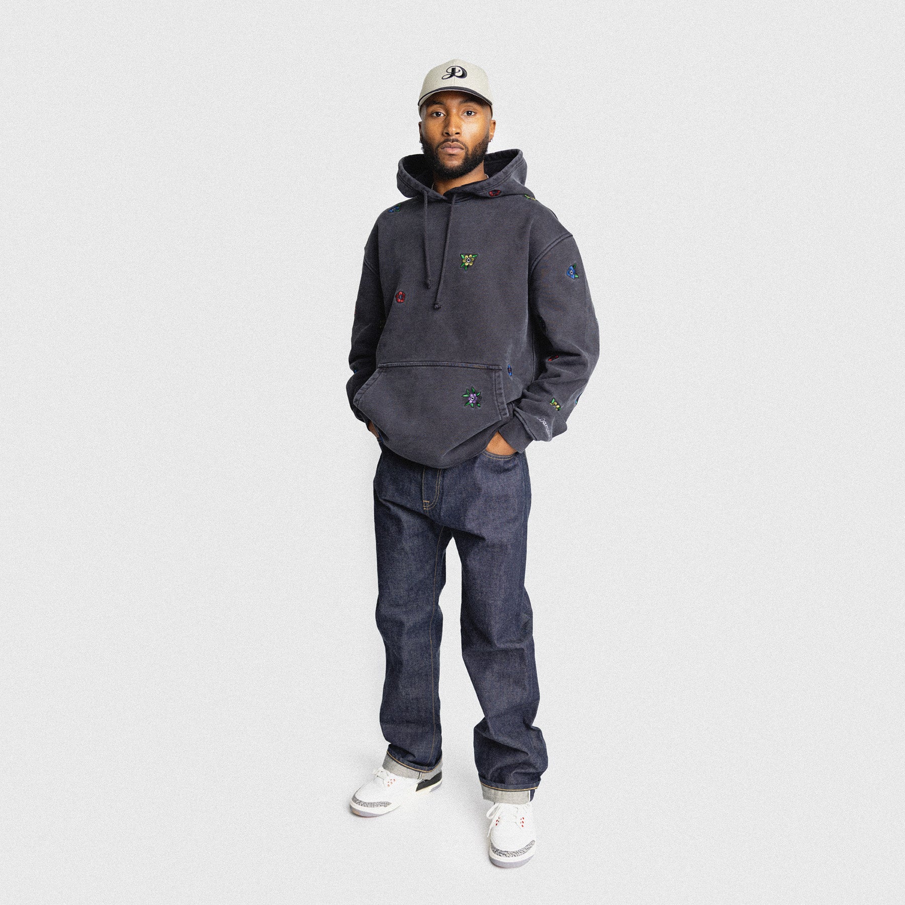 japanese selvedge denim jeans high quality damiano clothing indigo luxury streetwear new york city man model nike air max jordan hoodie vintage