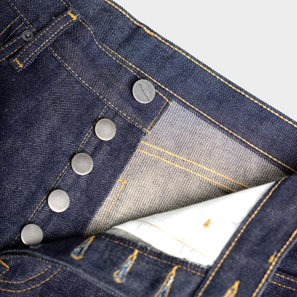 japanese selvedge denim jeans high quality damiano clothing indigo luxury streetwear new york city button fly